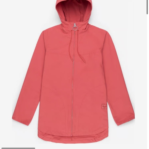 Herschel Min Red  Weather-Resistant Hooded Jumper - Picture 1 of 4
